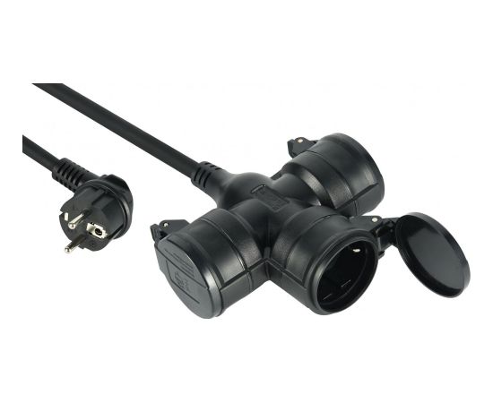 Electraline 55095 Pagarinātājs IP44 1m Strāvas pagarinātāji