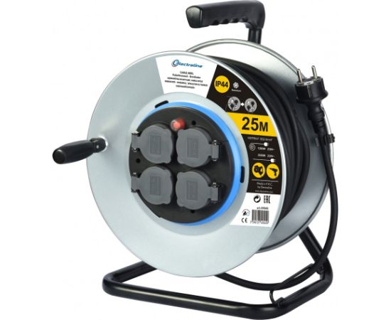 Electraline 49045 Spole Pagarinātājs 25M Strāvas pagarinātāji