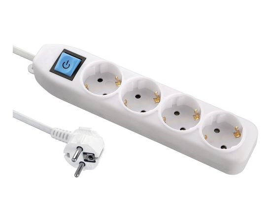 Electraline 62051 Pagarinātājs 4 LIGZDAS 3M Strāvas pagarinātāji