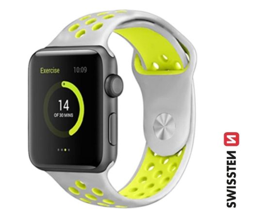 Swissten Sport Силиконовый Pемешок для Apple Watch 42 / 44 / 45 / 49 mm