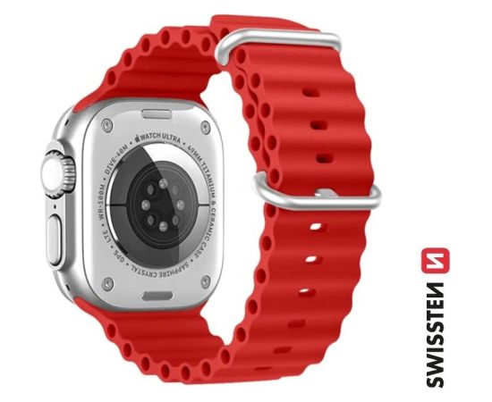 Swissten Marine Силиконовый Pемешок для Apple Watch 42 / 44 / 45 / 49 mm