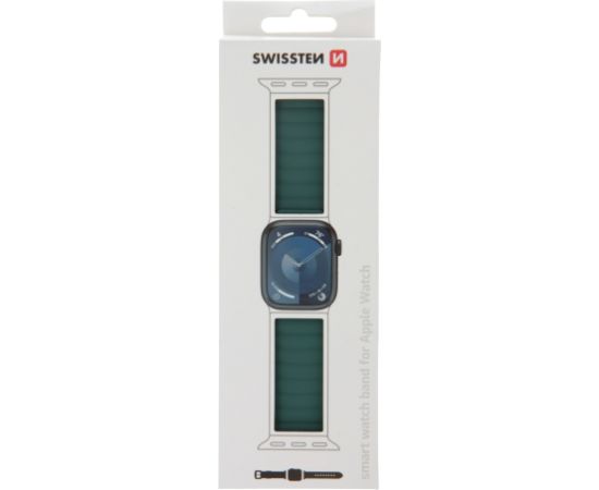 Swissten Силиконовый Магнитный Pемешок для Apple Watch 38 / 40 mm