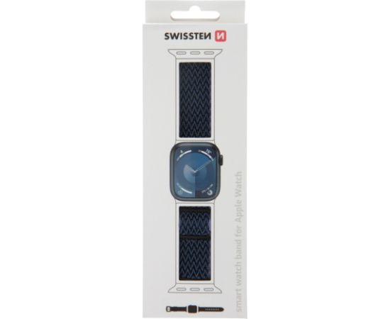 Swissten Нейлоновый Pемешок с пряжкой для Apple Watch 42 / 44 / 45 / 49 mm