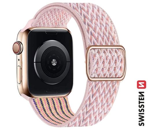 Swissten Нейлоновый Pемешок с пряжкой для Apple Watch 42 / 44 / 45 / 49 mm
