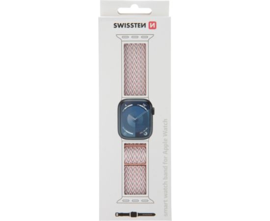 Swissten Нейлоновый Pемешок с пряжкой для Apple Watch 42 / 44 / 45 / 49 mm