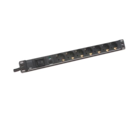 Digitus 19" Elektrības Kontaktligzdas Bloks 7 Ligzdas