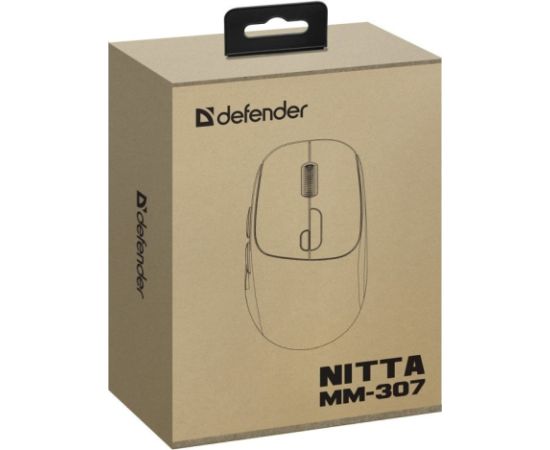 MOUSE DEFENDER NITTA MM-307 RF+BT OPTIC 1600dpi 6P WHITE