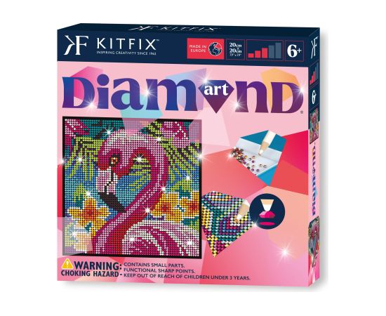 KITFIX Набор для рукоделия Алмазная мозайка Фламинго