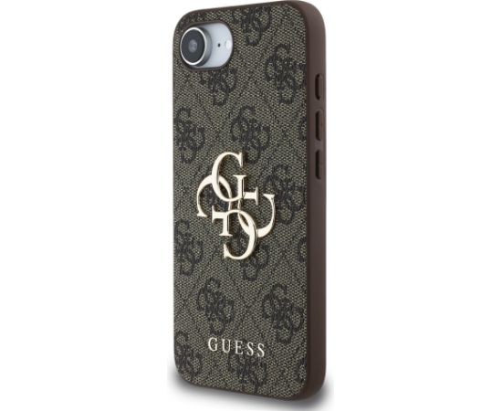 Guess PU 4G Metal Logo Case Aizsargapvalks priekš Apple iPhone 16e
