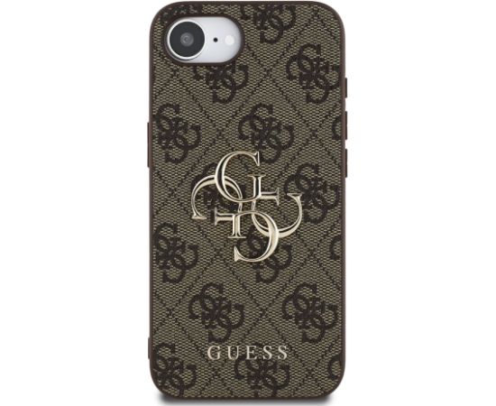 Guess PU 4G Metal Logo Case Aizsargapvalks priekš Apple iPhone 16e