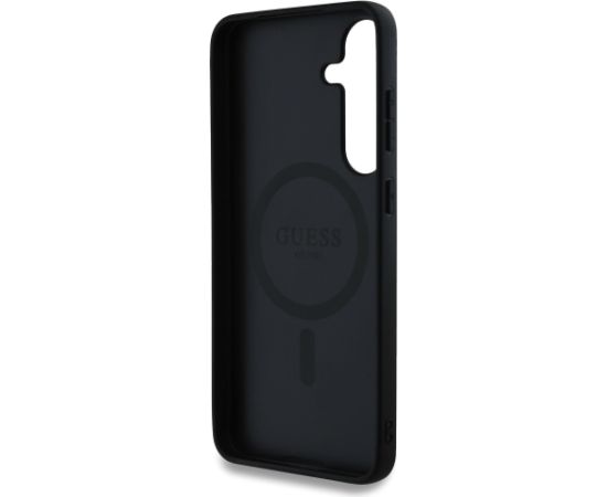 Guess PU Leather 4G Colored Ring MagSafe Чехол для Samsung Galaxy S25 Plus
