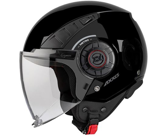 Axxis Helmets, S.a Metro Solid (L) A1 Black ķivere Moto ķiveres 