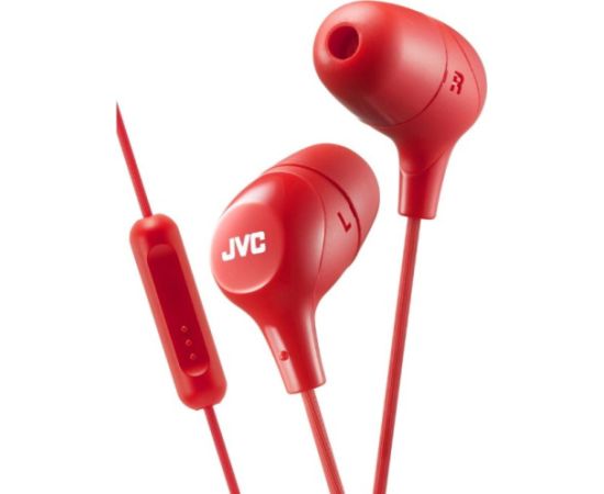 JVC HA-FX38M-R-E Marshmallow Austiņas ar Mikrofonu un vadības pulti