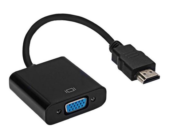 RoGer Адаптер для Преобразования сигнала HDMI на VGA (+Audio) Черный