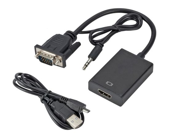 RoGer Адаптер для Преобразования сигнала VGA на HDMI (+Audio)