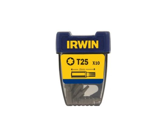 Skrūvgrieža uzgaļu komplekts Irwin 10504354; T25; 25 mm; 10 gab.