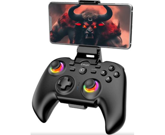 iPega PG-9115 Bluetooth RGB Универсальный геймпад для устройств Android / iO / PS3 / PS4 / PC / N-Switch с держателем смартфона