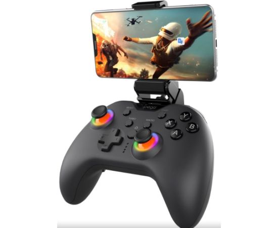 iPega PG-9111C Bluetooth RGB Universāls Bezvadu Spēļu Kontrolieris priekš Android / iO / PS3 / PS4 / PC / N-Switch ar Turētāju Viedtālrunim