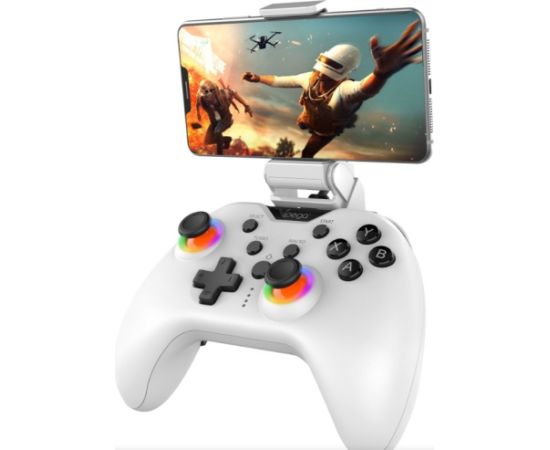 iPega PG-9111B Bluetooth RGB Universāls Bezvadu Spēļu Kontrolieris priekš Android / iO / PS3 / PS4 / PC / N-Switch ar Turētāju Viedtālrunim
