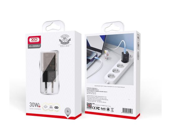 XO CE05 USB - USB-C Tīkla Lādētājs 18W / 30W