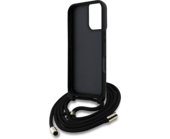 Guess PU 4G Metal Logo Crossbody Strap Case Aizsargapvalks priekš Apple iPhone 16