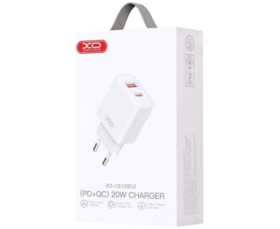 XO CE12 USB - USB-C Tīkla Lādētājs 20W