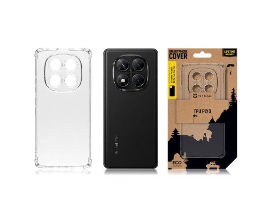Tactical TPU Plyo Plyo Cover для Xiaomi Redmi Note 14 Pro 5G прозрачный