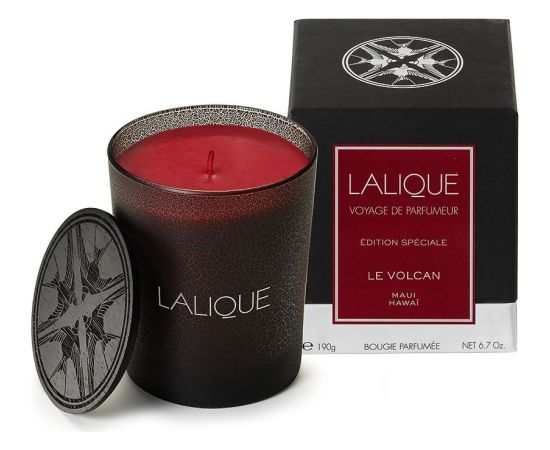 Lalique Scented Candle 190 gr Le Volcan - Maui - Hawai - Special Edition
