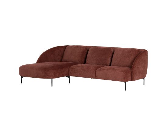 Stūra dīvāns ASHLEY KS bordo