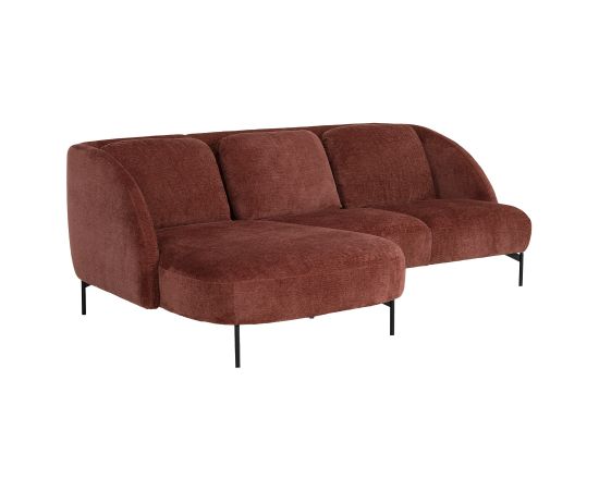Stūra dīvāns ASHLEY KS bordo
