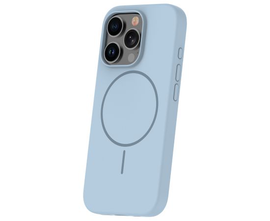 Fusion silikona Thin Magsafe apvalks iPhone 16 gaiši zils