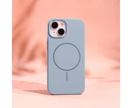 Fusion silikona Thin Magsafe apvalks iPhone 16 gaiši zils
