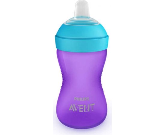 Philips Avent My Grippy mācību krūzīte ar mīkstu snīpi 300ml, 9M+, lillā - SCF802/02