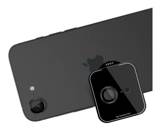 Защитное стекло камеры 3mk Lens Pro Apple iPhone 16e черное
