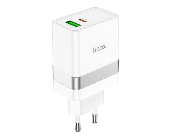 Сетевая зарядка Hoco N21 30W USB-C/USB-A белая