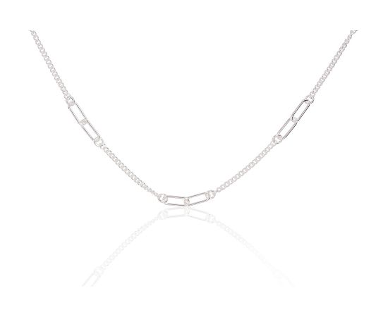 Серебряное колье #2500138, Серебро 925°, длина: 40 см, 4.9 гр.