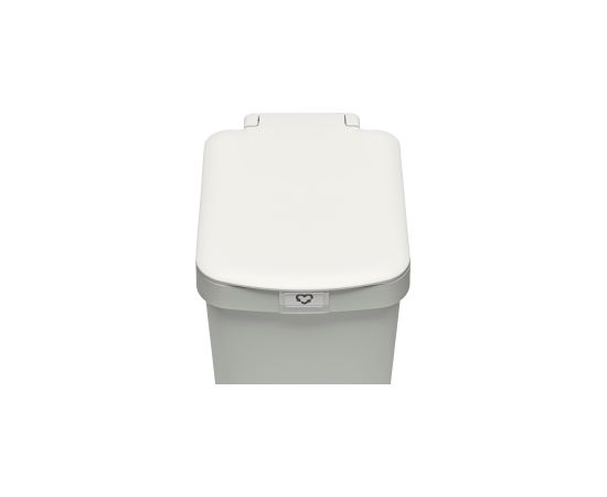 BRABANTIA atkritumu tvertne ar pedāli StepUp,16 l, Light Grey - 800221