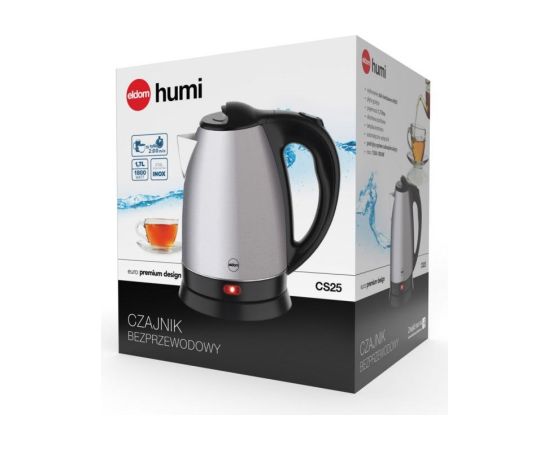 ELDOM Steel kettle HUMI, 1800 W, capacity 1.7L, hob