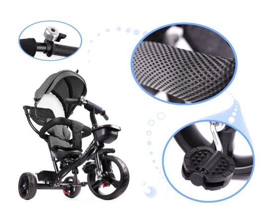 Trike Fix Lite 2in1 Коляскa и трехколесные велосипед Cерый