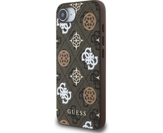 Guess PU 4G Peony MagSafe Case Aizsargapvalks priekš Apple iPhone 16e