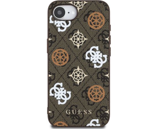 Guess PU 4G Peony MagSafe Case Aizsargapvalks priekš Apple iPhone 16e