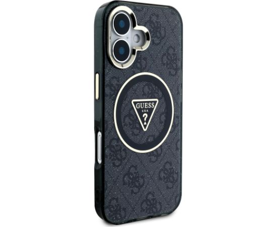 Guess IML 4G Glitter and Triangle Logo MagSafe Aizsargapvalks priekš Apple iPhone 16