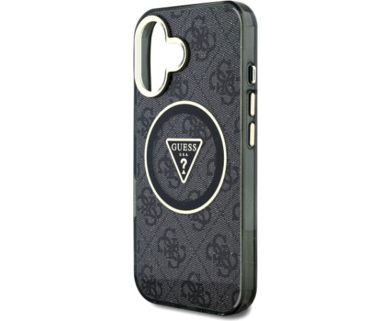 Guess IML 4G Glitter and Triangle Logo MagSafe Aizsargapvalks priekš Apple iPhone 16