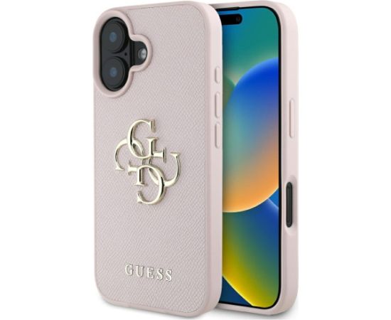 Guess Grained Big 4G Logo Small Classic Logo Защитный чехол для Apple iPhone 16