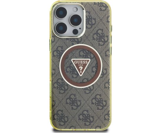 Guess IML 4G Glitter and Triangle Logo MagSafe Защитный чехол для Apple iPhone 16 Pro