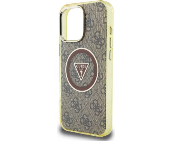 Guess IML 4G Glitter and Triangle Logo MagSafe Защитный чехол для Apple iPhone 16 Pro