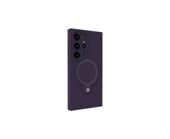 Evelatus Samsung  Galaxy S25 Ultra Premium Magnetic with Stand Soft Touch Silicone Case Purple