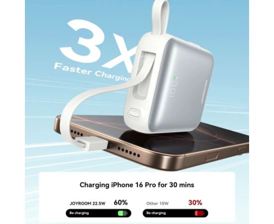 Внешний аккумулятор Power Bank Joyroom JR-PBF27 22.5W Mini 10000mAh белый