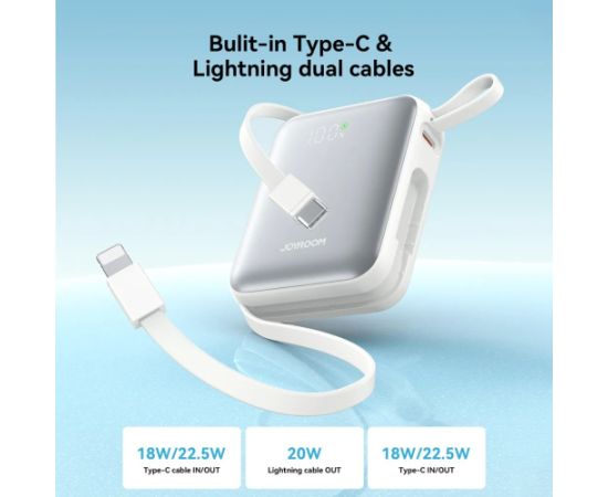 Внешний аккумулятор Power Bank Joyroom JR-PBF27 22.5W Mini 10000mAh белый