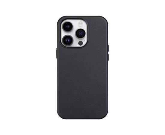 Mag Leather Case Apple iPhone 14 Pro black